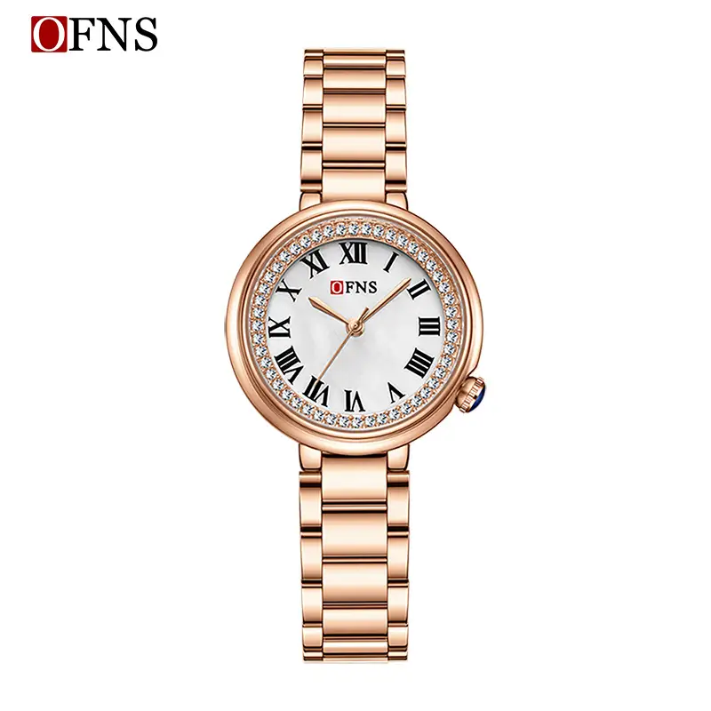 Women's Diamond Encrusted Quartz Watches in Multiple Colors - Image 10