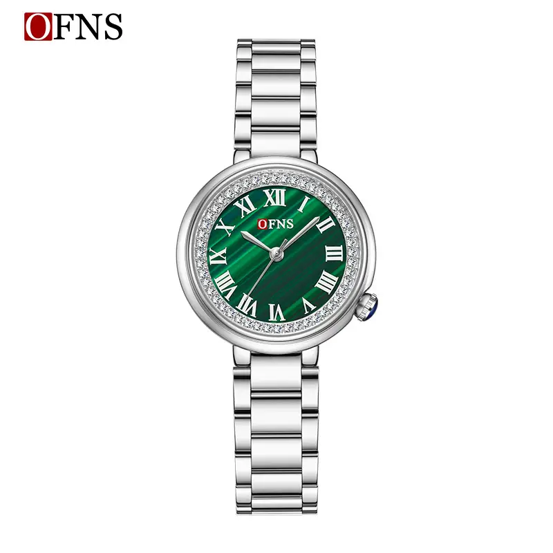 Women's Diamond Encrusted Quartz Watches in Multiple Colors - Image 7
