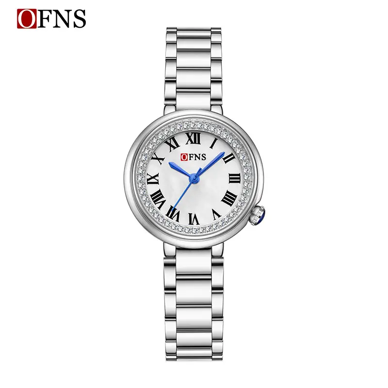 Women's Diamond Encrusted Quartz Watches in Multiple Colors - Image 8