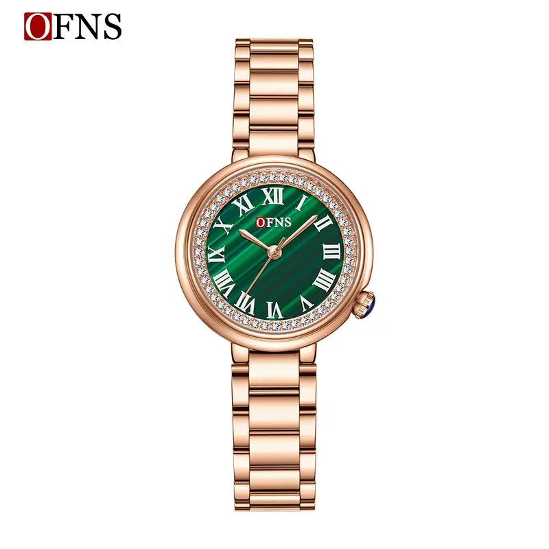 Women's Diamond Encrusted Quartz Watches in Multiple Colors - Image 9