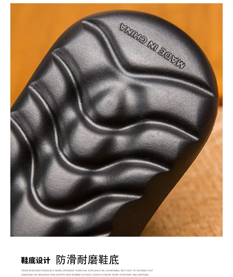 Winter new cotton slippers with heel indoor warm drooping feeling Men's Home cotton shoes waterproof lazy shoes woolen slippers — feature 6