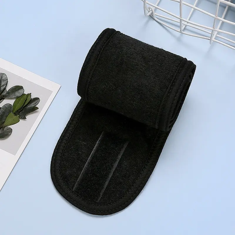 Black Fleece Maternity Headband with Magic Tape - Image 17