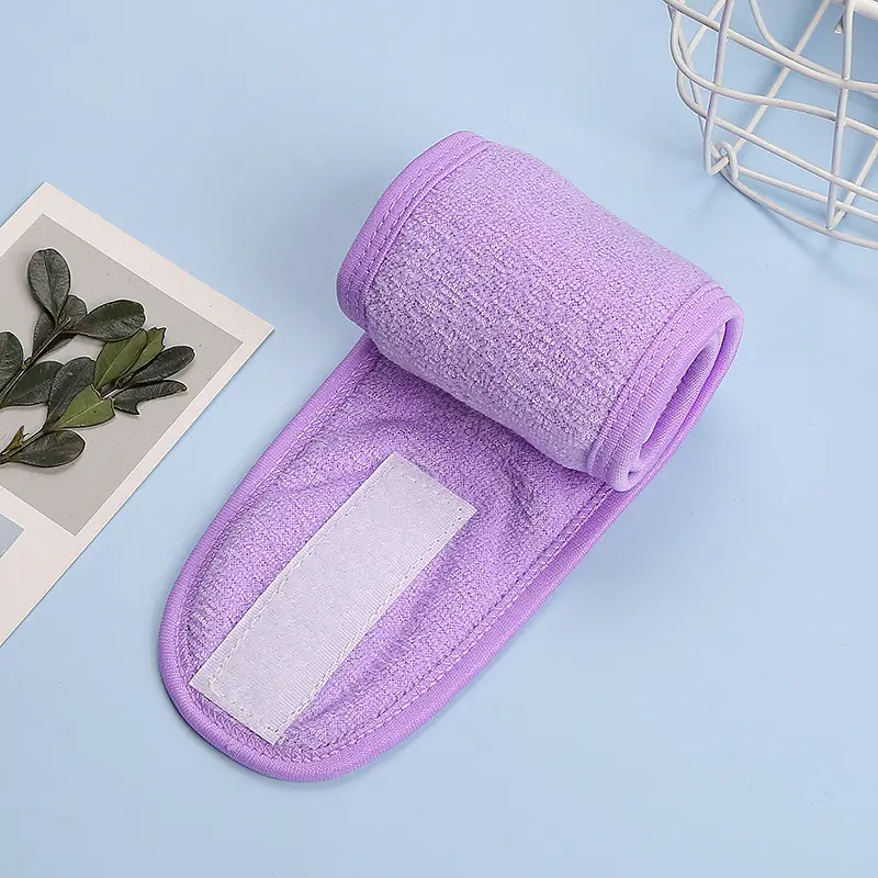Black Fleece Maternity Headband with Magic Tape - Image 7