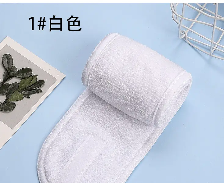 Black Fleece Maternity Headband with Magic Tape — feature 12