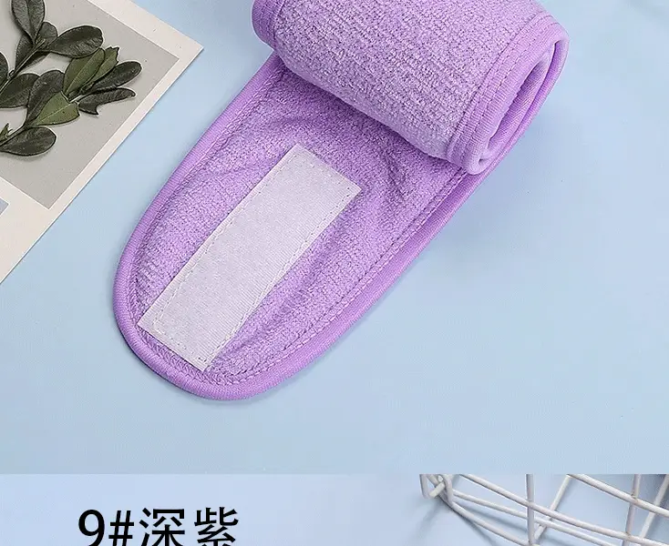 Black Fleece Maternity Headband with Magic Tape — feature 21