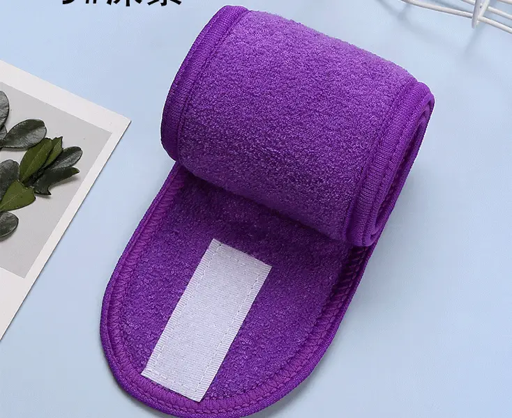 Black Fleece Maternity Headband with Magic Tape — feature 22