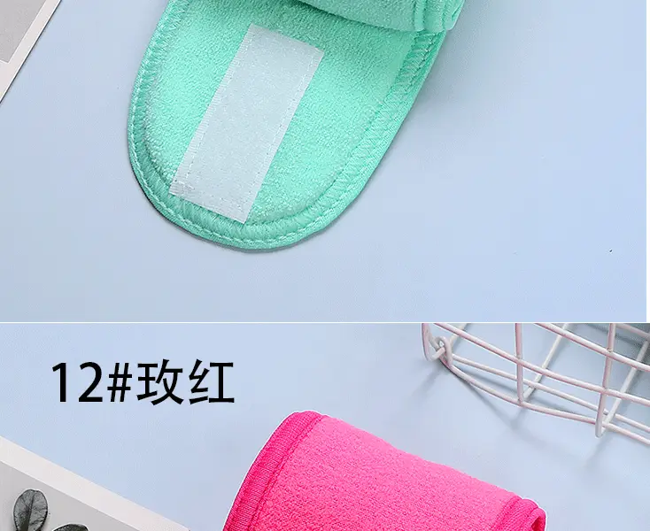 Black Fleece Maternity Headband with Magic Tape — feature 25