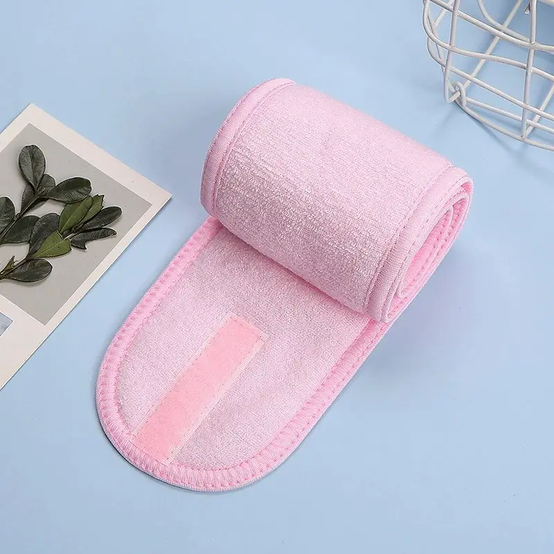 Black Fleece Maternity Headband with Magic Tape - Image 4