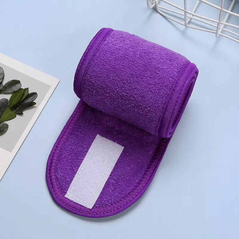 Black Fleece Maternity Headband with Magic Tape - Image 8