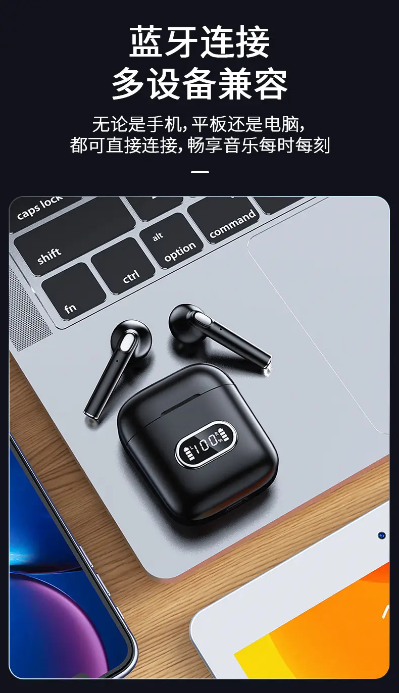 Amazon Bluetooth Headset High-Quality Sound ENC Call Noise Reduction Wireless Semi-In-Ear New Model Ultra-Long Battery Life J15 β feature 11