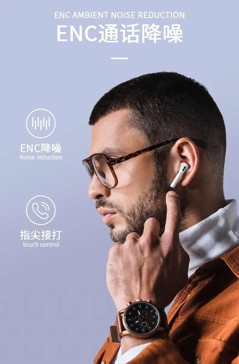 Amazon Bluetooth Headset High-Quality Sound ENC Call Noise Reduction Wireless Semi-In-Ear New Model Ultra-Long Battery Life J15 β feature 6