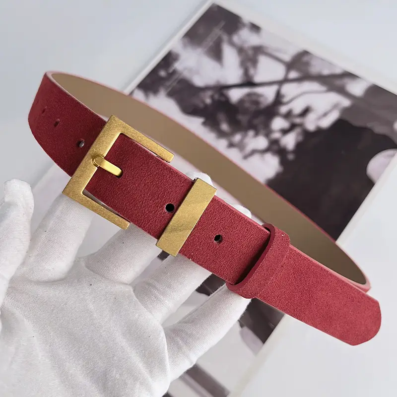 Light Blue H-Buckle Belt for Women - Image 10