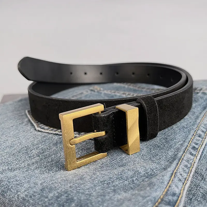 Light Blue H-Buckle Belt for Women - Image 12