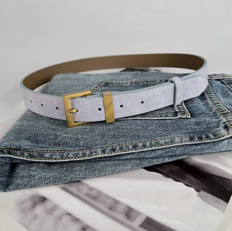 Light Blue H-Buckle Belt for Women β feature 15