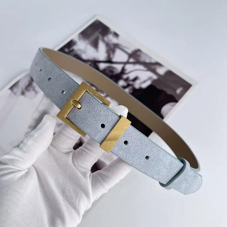 Light Blue H-Buckle Belt for Women β feature 22