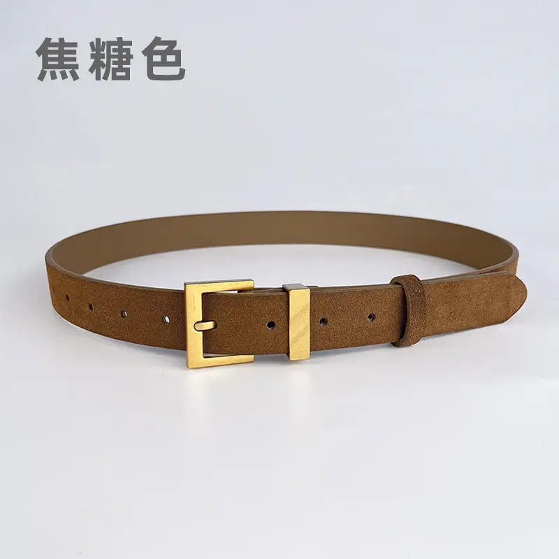 Light Blue H-Buckle Belt for Women - Image 3