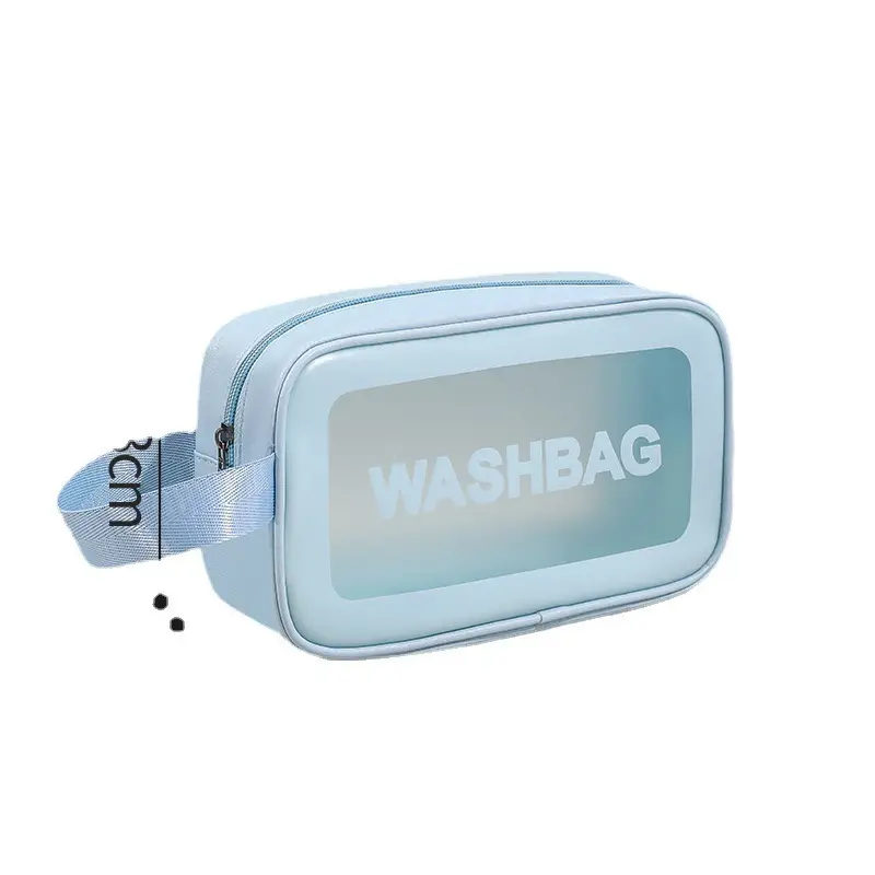 Pu Frosted Waterproof Cosmetic Bag Large Capacity