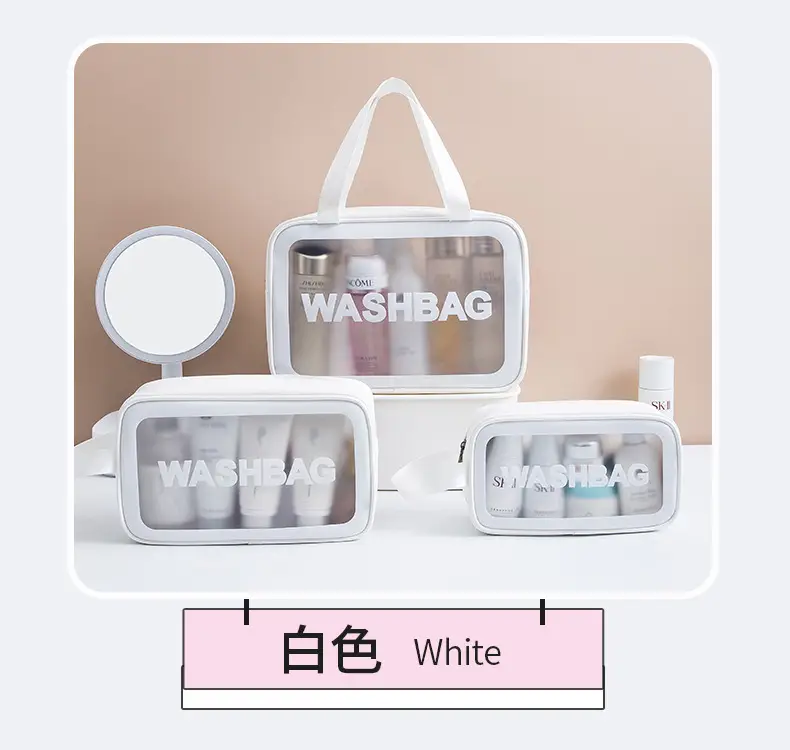 Pu Frosted Waterproof Cosmetic Bag Large Capacity — feature 20