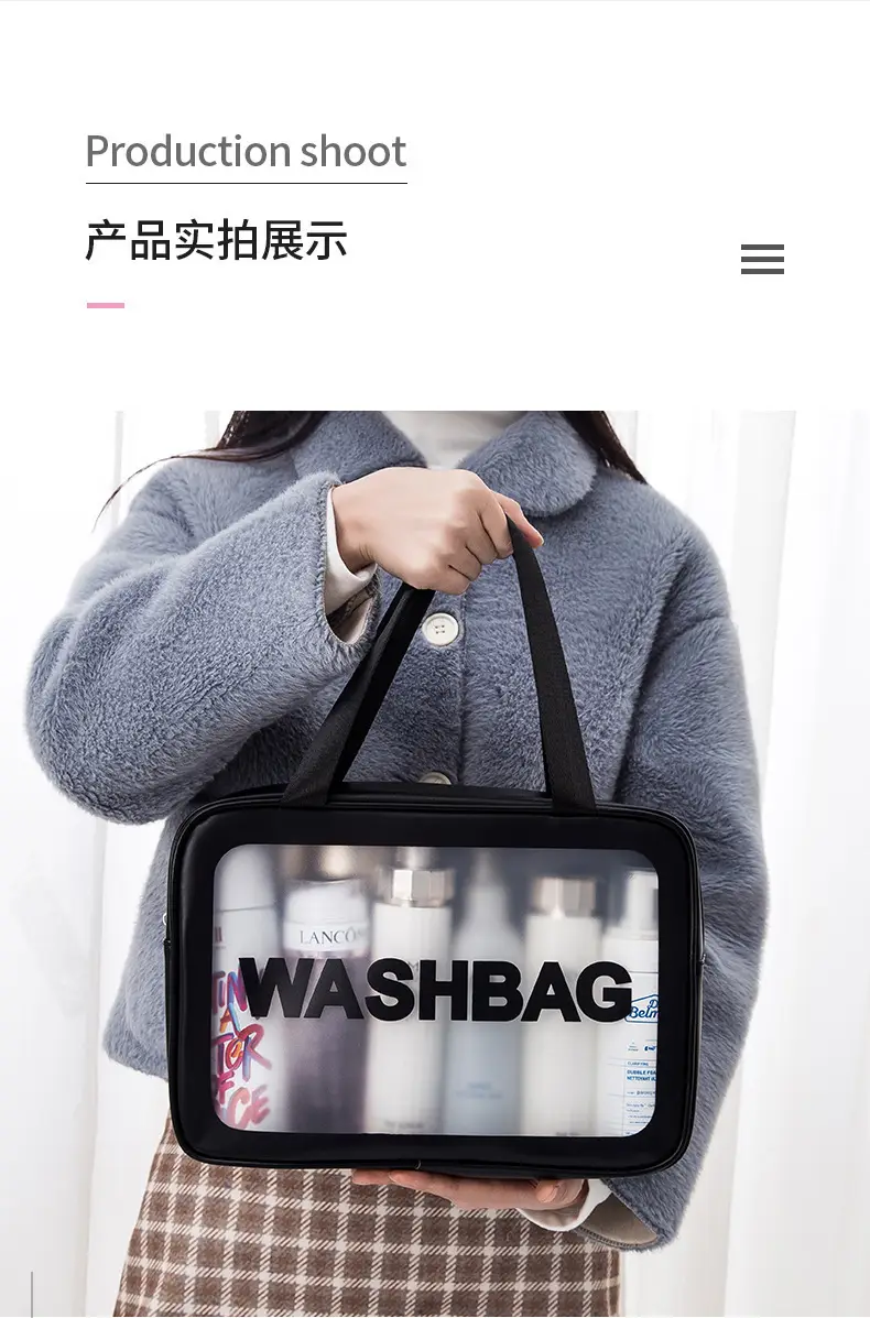 Pu Frosted Waterproof Cosmetic Bag Large Capacity — feature 22
