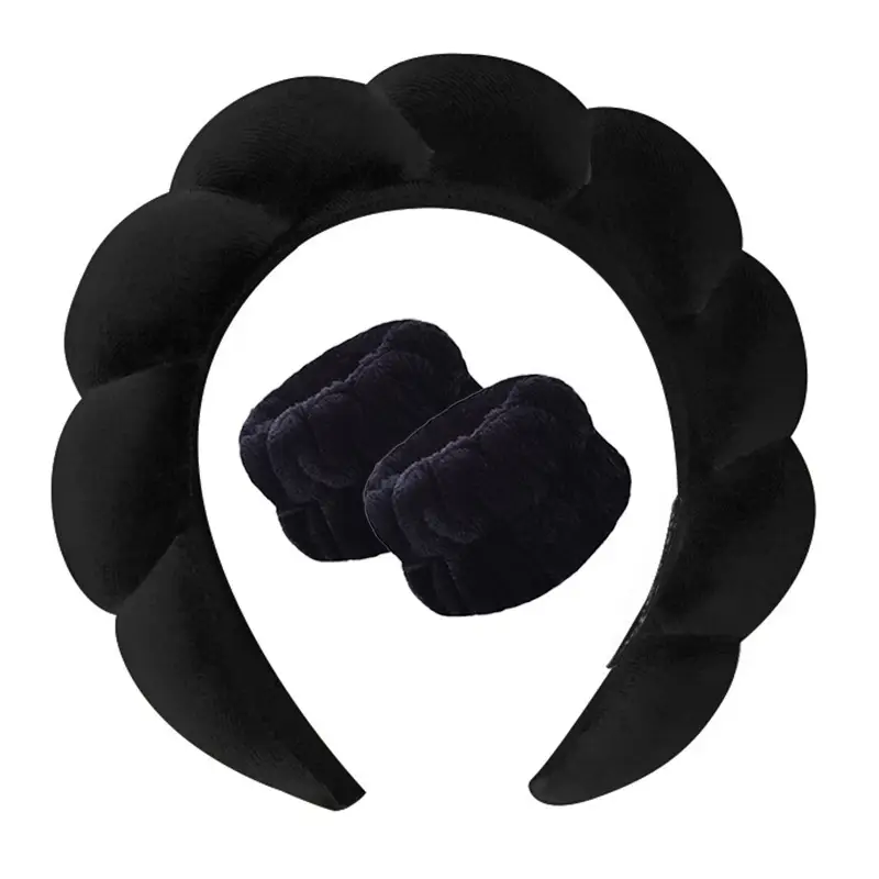 Girls Pink Sponge Headband with Face Wash - Image 19