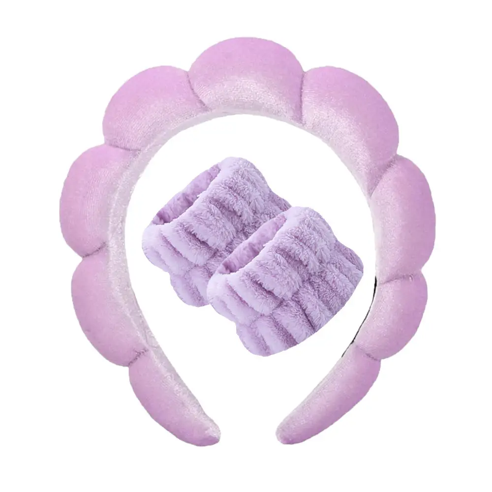 Girls Pink Sponge Headband with Face Wash - Image 24