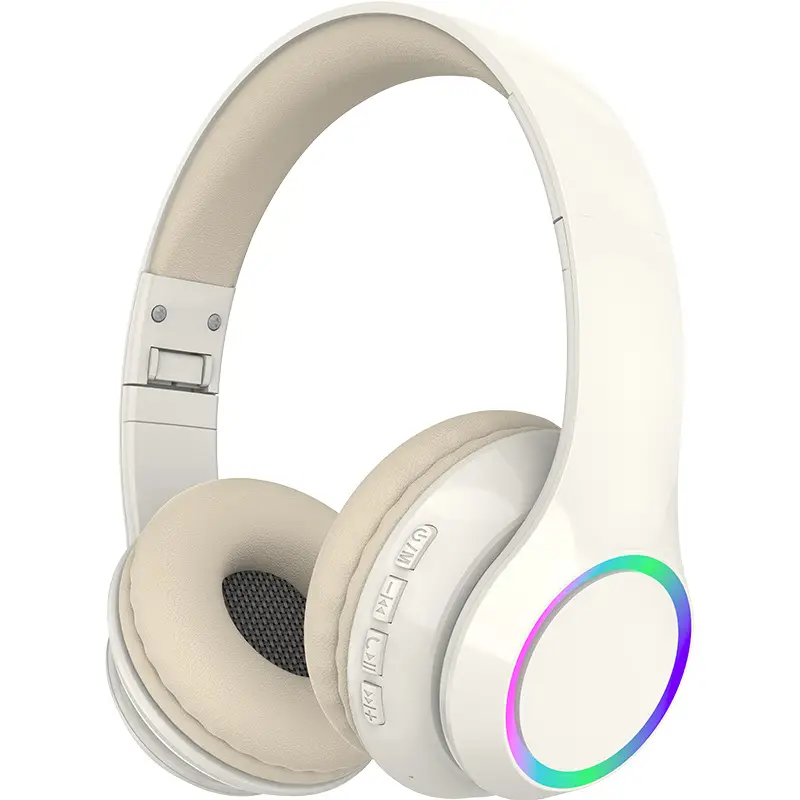 Wireless Bluetooth Headset with LED Light & 40mm Sound