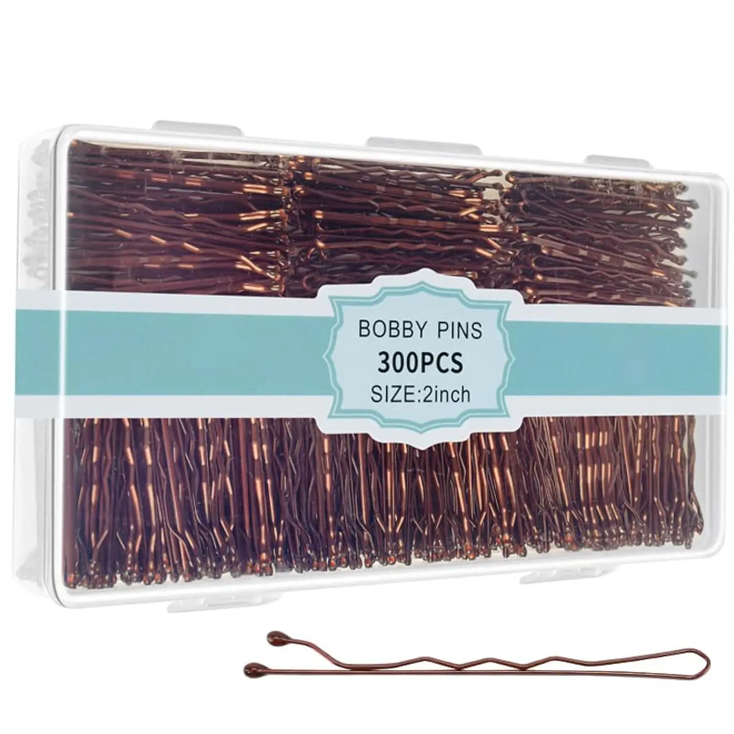Hair Clip Set with Rubber Band & U-Shaped Clips