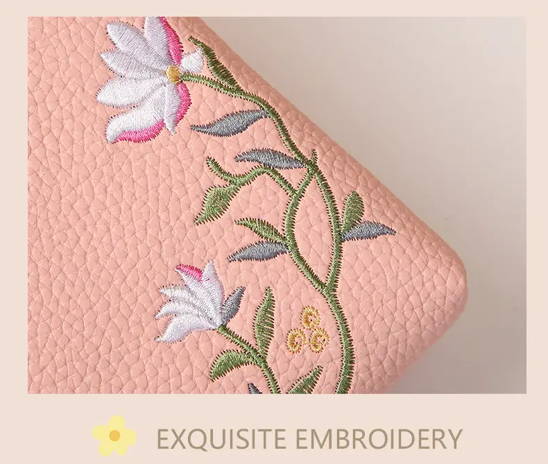 Korean Lychee Embroidered Crossbody Bag Yellow — feature 16