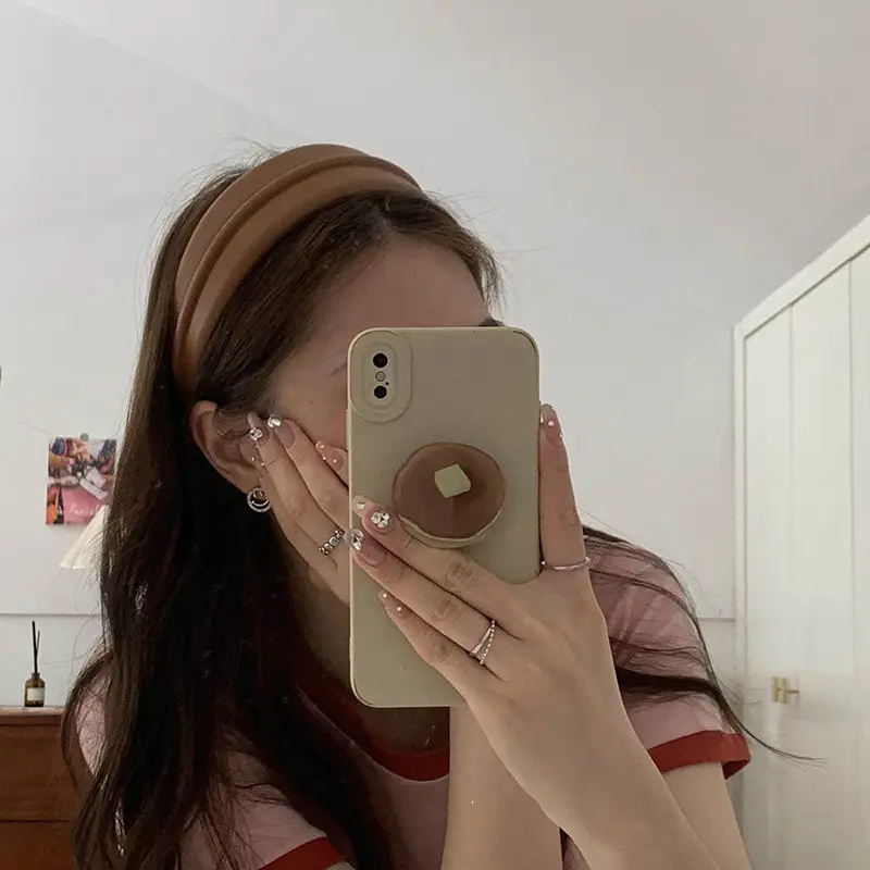 Korean Style PU Headband for Women with Hair Clip