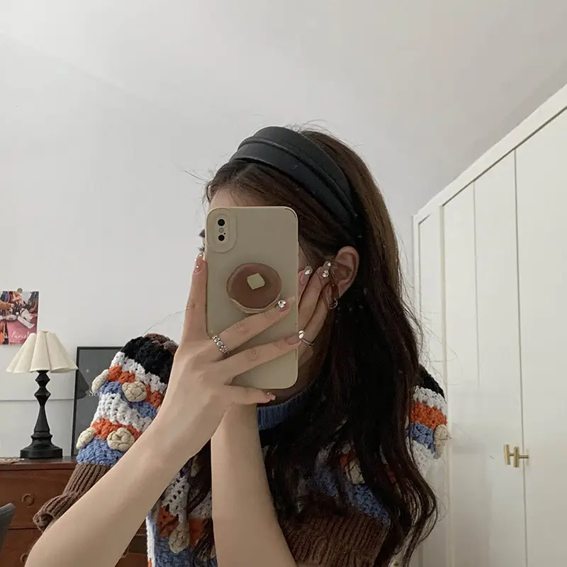 Korean Style PU Headband for Women with Hair Clip — feature 13