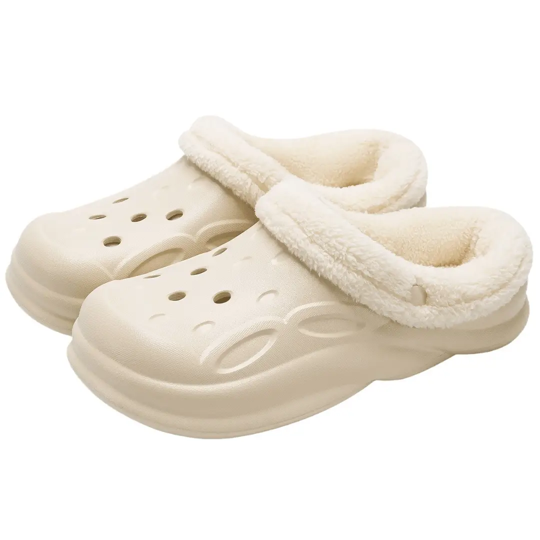 Couple's Clogs with Fleece Lining, Men's 2026 New Model, Winter Indoor Non-Slip Warm Thick-Soled Cotton Slippers, Women's Outdoor Wear - Image 21