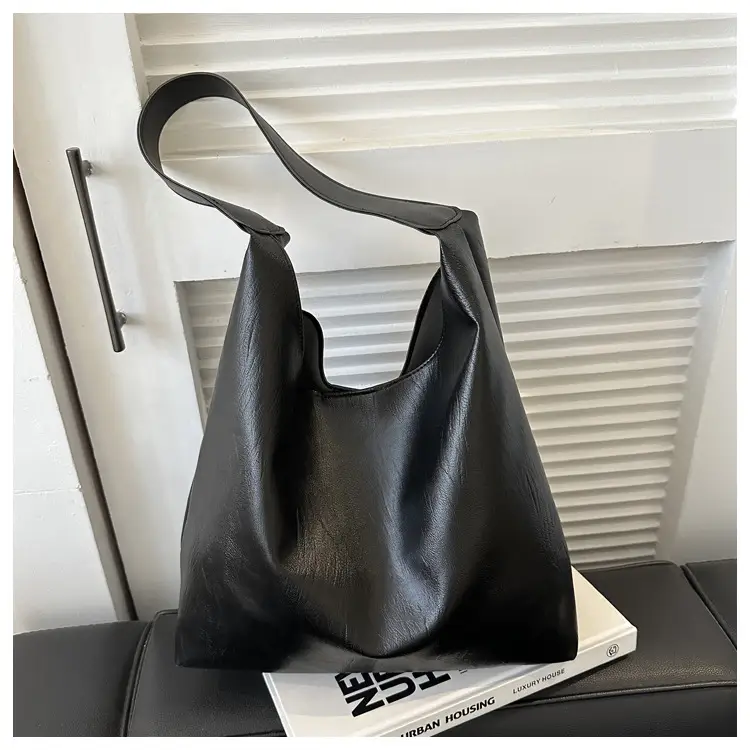 Black Textured Shoulder Bag for Women 2023 — feature 20