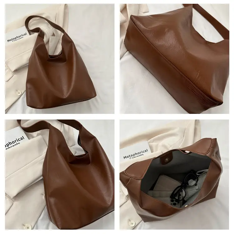Black Textured Shoulder Bag for Women 2023 — feature 8