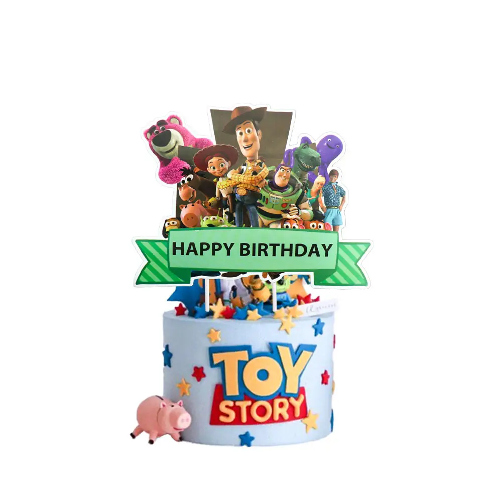 Toy Story 3 Party Supplies Candy Box Gift Bag Toystory Disposable Tableware Paper Plates Cups