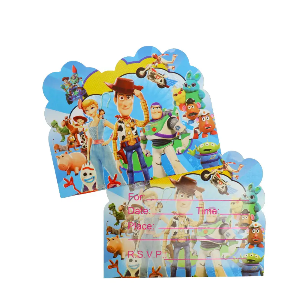 Toy Story 3 Party Supplies Candy Box Gift Bag Toystory Disposable Tableware Paper Plates Cups