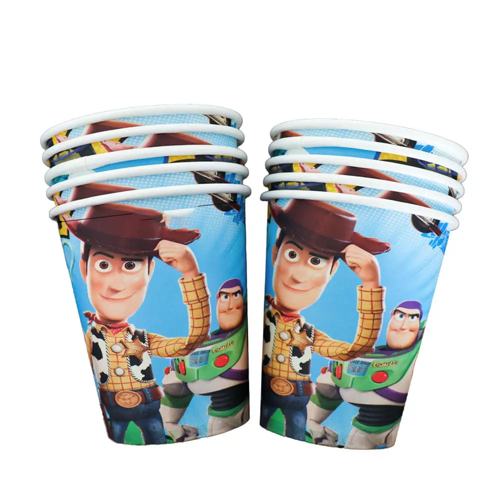 Toy Story 3 Party Supplies Candy Box Gift Bag Toystory Disposable Tableware Paper Plates Cups