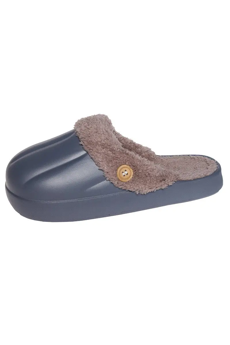 New couple's waterproof cotton slippers washed cotton slippers women's thickened non-slip confinement shoes men's autumn and winter cotton slippers fashion - Image 4