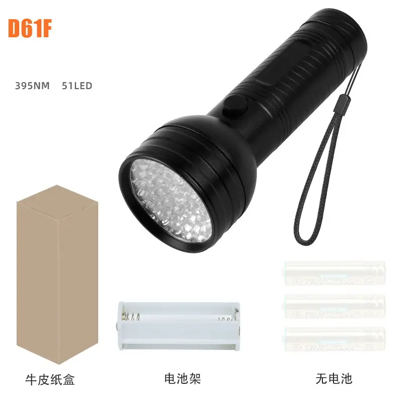Purple UV Flashlight for Money & Counterfeit Detection