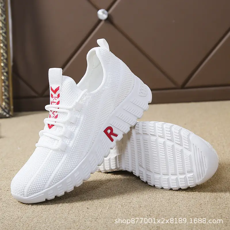 23 Years New Summer Women's Shoes Breathable Mesh Shoes Soft Sole Lightweight Sports Shoes Fashionable Versatile White Shoes Comfortable - Image 5