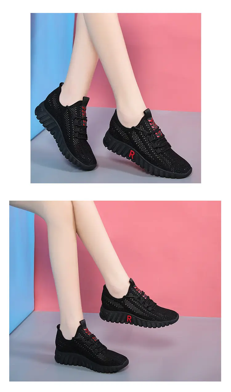 23 Years New Summer Women's Shoes Breathable Mesh Shoes Soft Sole Lightweight Sports Shoes Fashionable Versatile White Shoes Comfortable — feature 11