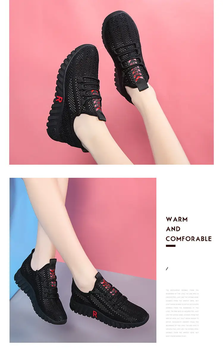 23 Years New Summer Women's Shoes Breathable Mesh Shoes Soft Sole Lightweight Sports Shoes Fashionable Versatile White Shoes Comfortable — feature 2