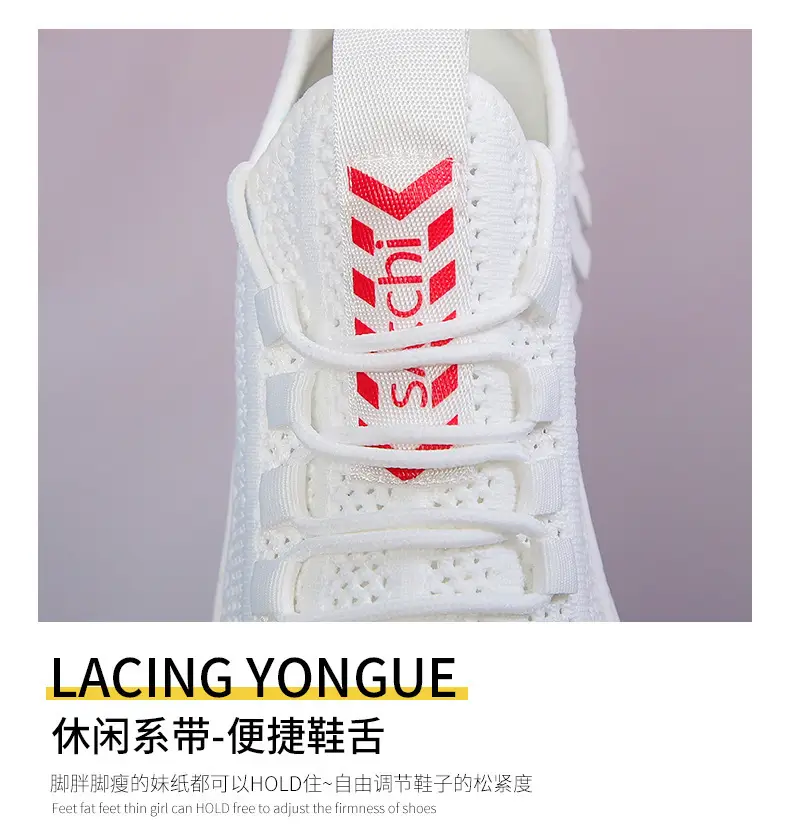 23 Years New Summer Women's Shoes Breathable Mesh Shoes Soft Sole Lightweight Sports Shoes Fashionable Versatile White Shoes Comfortable — feature 6