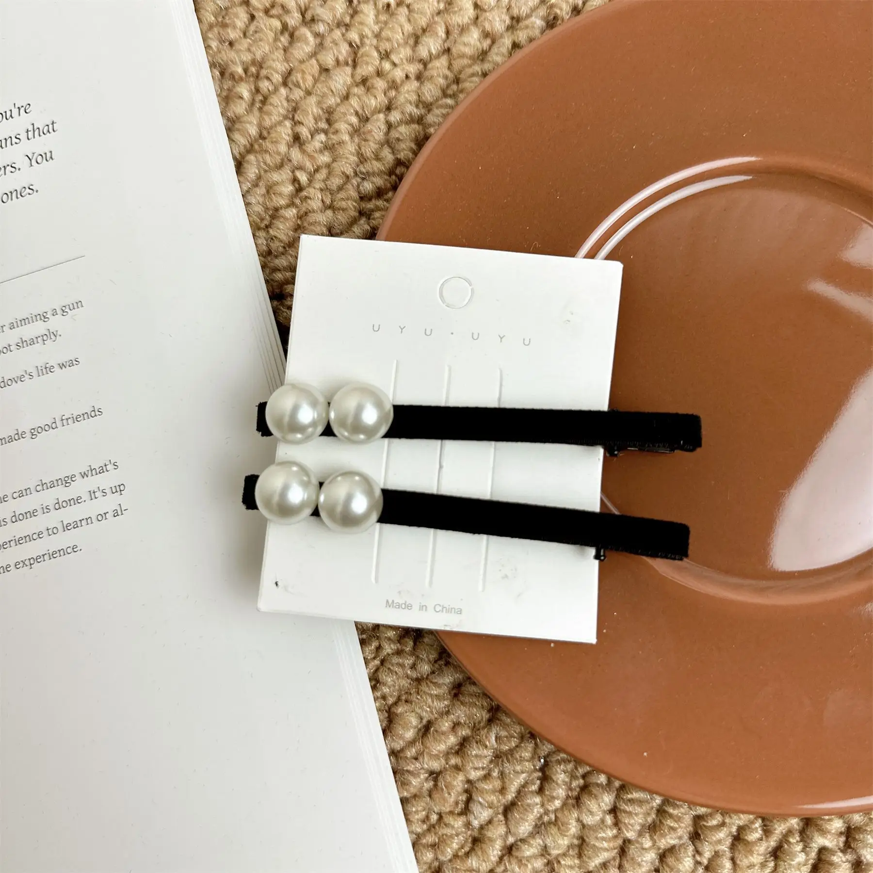 Pearl Clip Back Hairpin for Girls & Women