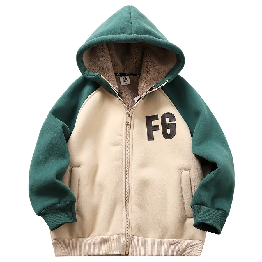 Boys' Fleece-Lined Jacket Children's Clothing 2026 Winter New Thickened Lamb Wool Warm Cotton Coat for Older Children - Image 10
