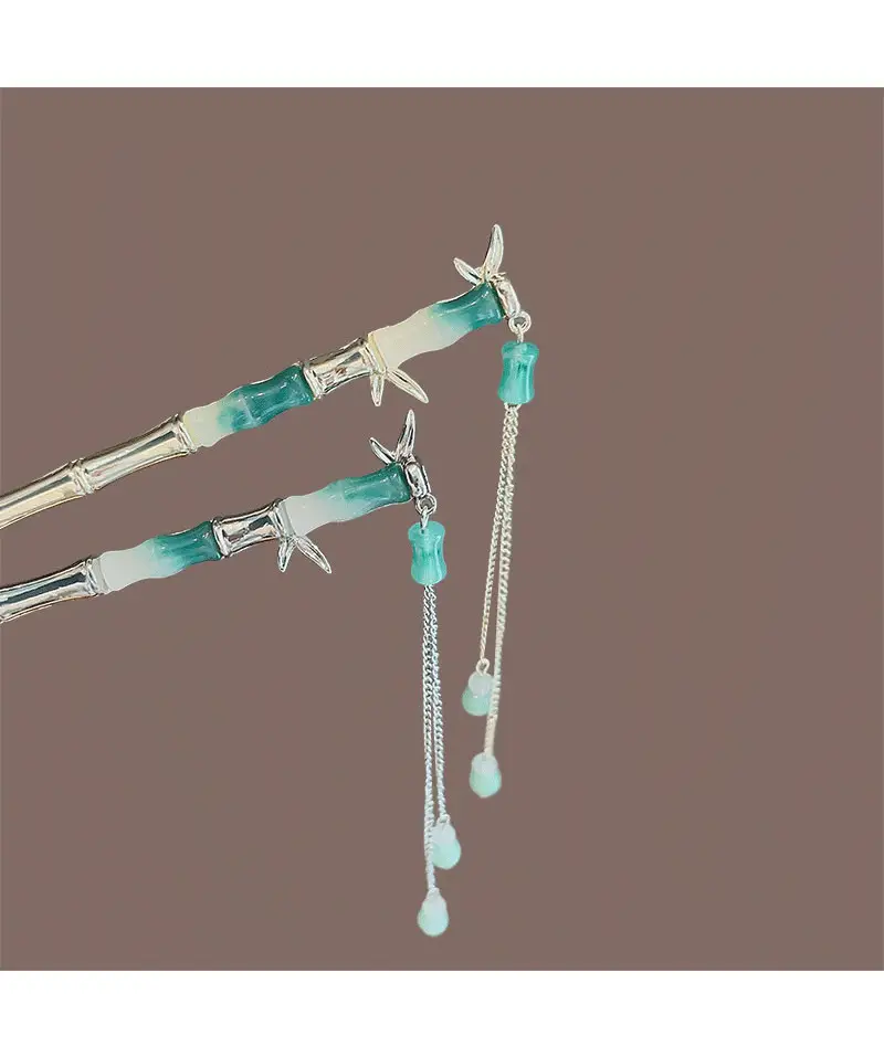 New Chinese Bamboo Tassel Hairpin for Women — feature 1