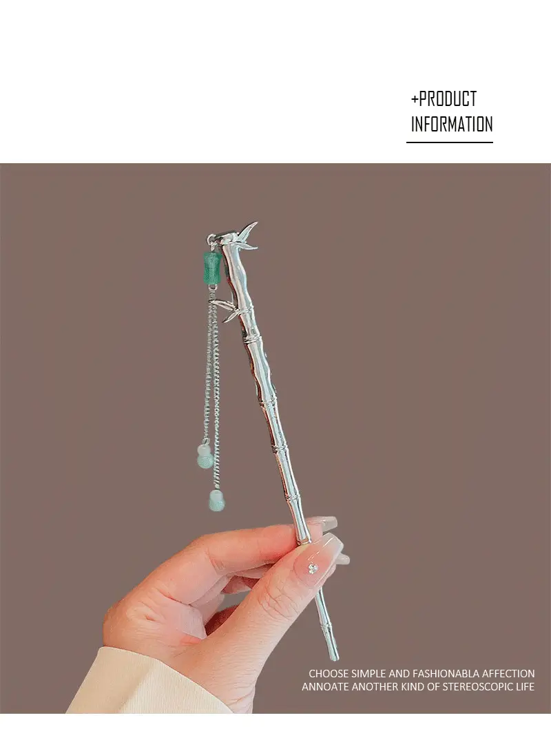 New Chinese Bamboo Tassel Hairpin for Women — feature 2