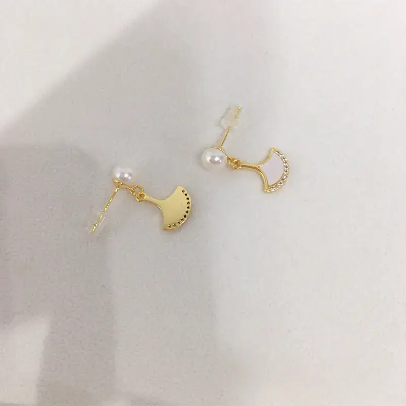 Zhuji Pearl Earrings for Women 18K Gold Filled Sea Beibei Style