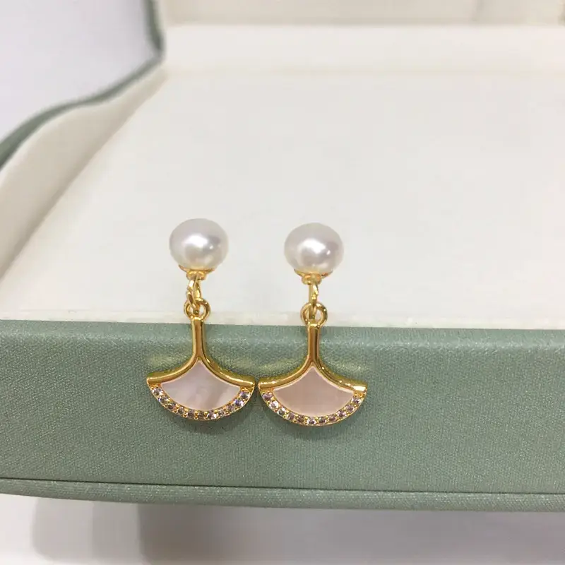 Zhuji Pearl Earrings for Women 18K Gold Filled Sea Beibei Style — feature 2