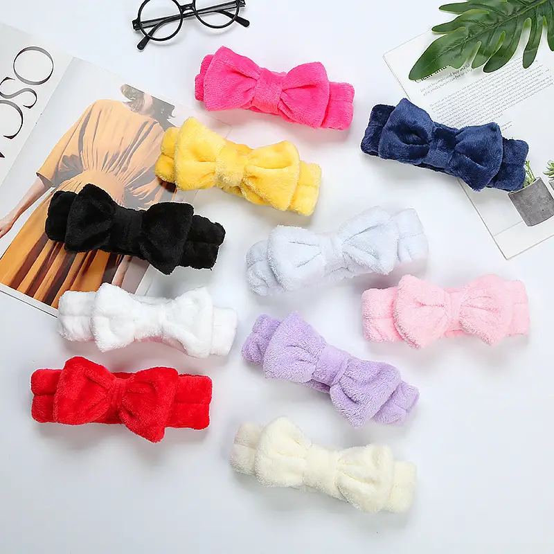 Leopard Print Fleece Hairband for Women