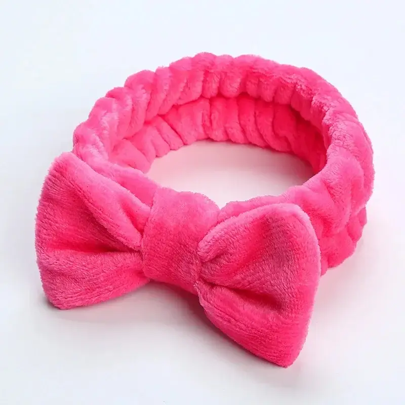 Leopard Print Fleece Hairband for Women